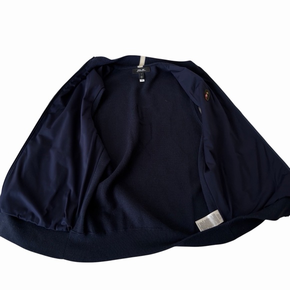 Ralph Lauren RLX Golf Vest Blue Navy Blue Striped Mens Size Medium M - Picture 9 of 9